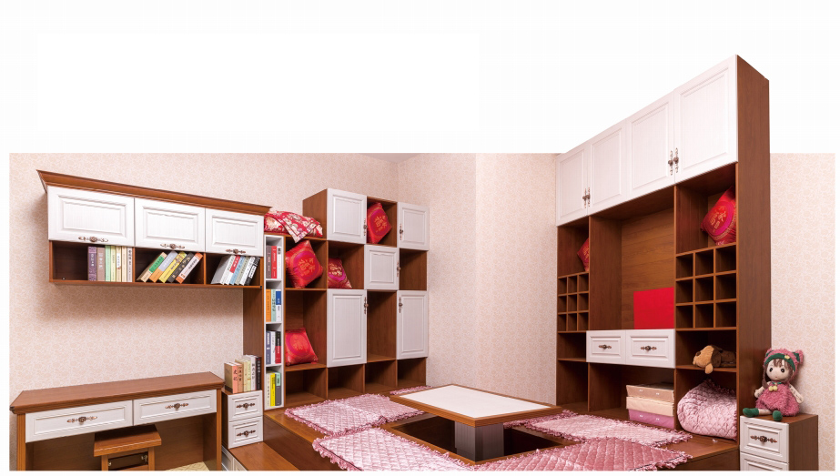 全鋁榻榻米-02（風(fēng)格：中式；顏色：暖白黃花梨）