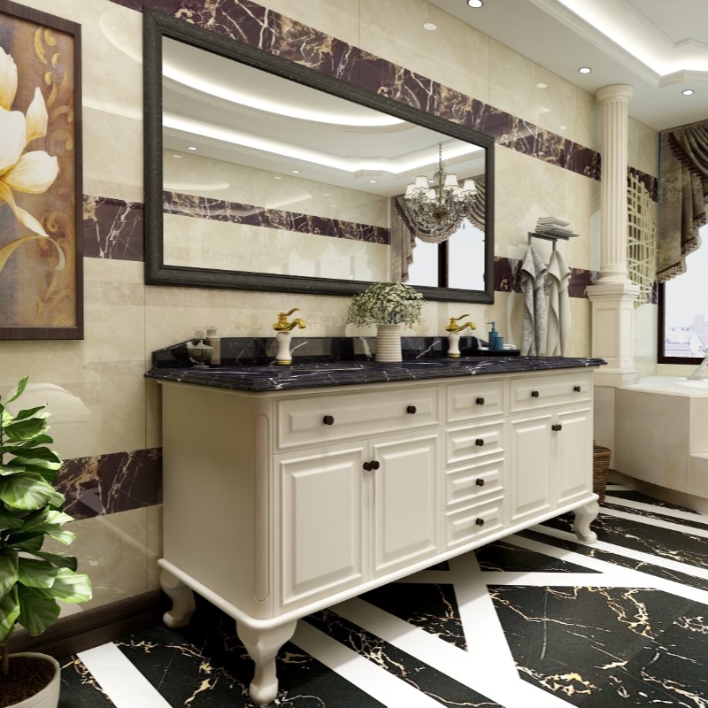 全鋁衛(wèi)浴柜-02（風格：簡歐；顏色：白橡）